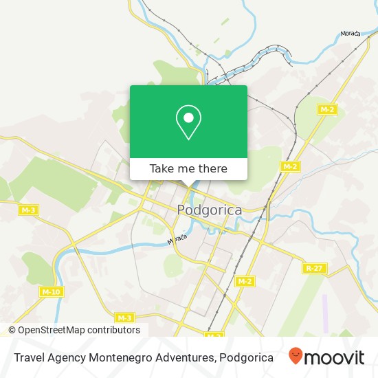 Travel Agency Montenegro Adventures map