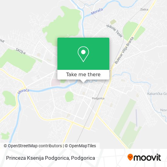 Karta Princeza Ksenija Podgorica