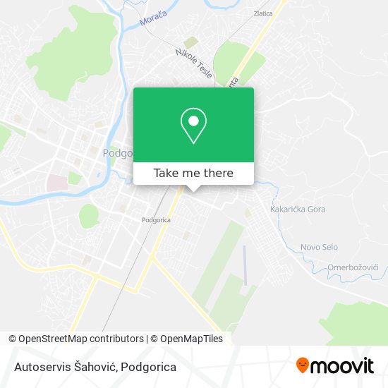 Autoservis Šahović map