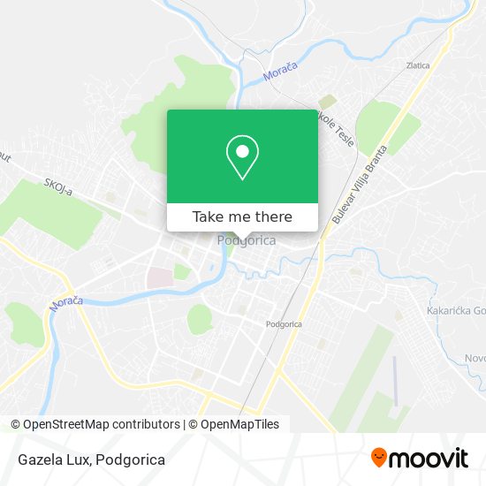 Gazela Lux map