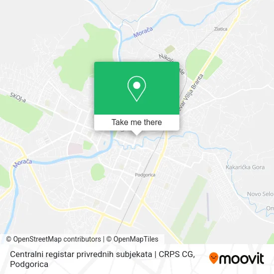 Centralni registar privrednih subjekata | CRPS CG map