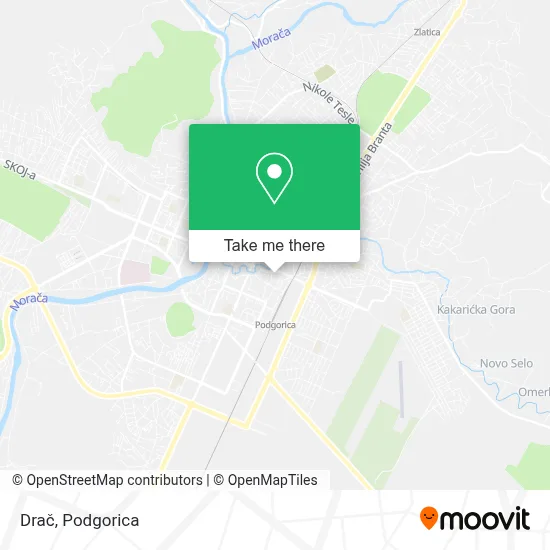 Drač map