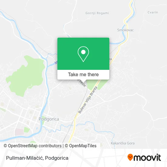 Pullman-Milačić map