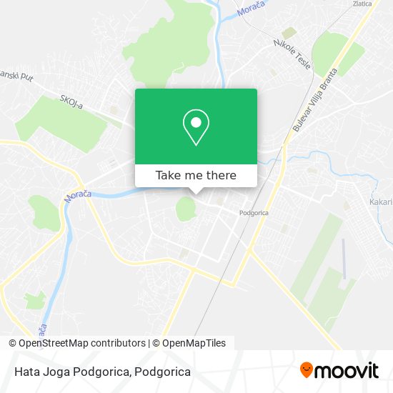 Hata Joga Podgorica map