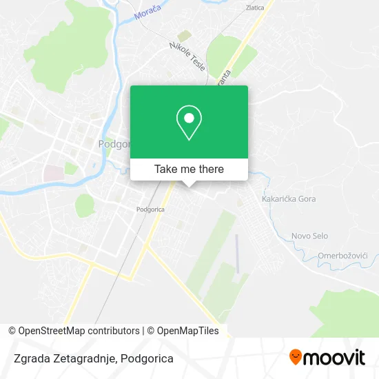 Zgrada Zetagradnje map