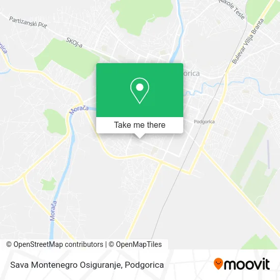 Sava Montenegro Osiguranje map