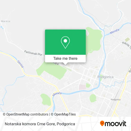Notarska komora Crne Gore map