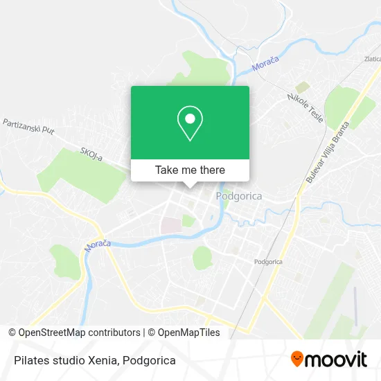 Pilates studio Xenia map