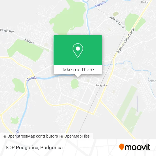 SDP Podgorica map