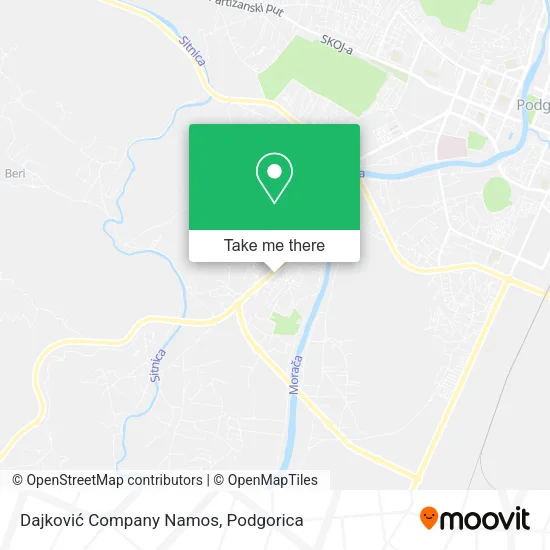 Dajković Company Namos map