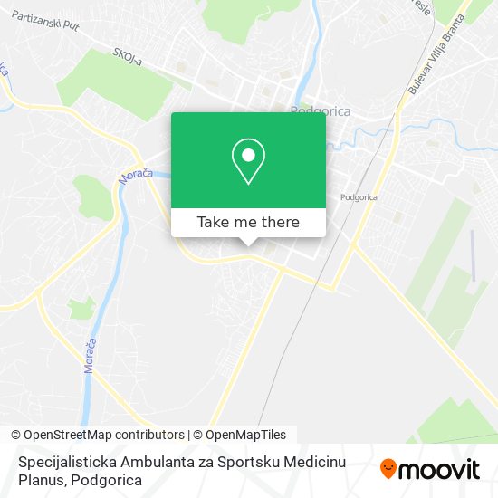 Specijalisticka Ambulanta za Sportsku Medicinu Planus map