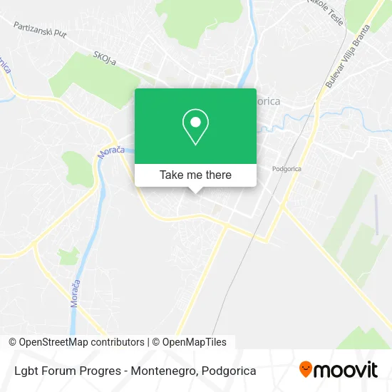 Lgbt Forum Progres - Montenegro map