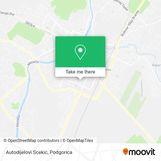 Autodijelovi Scekic map