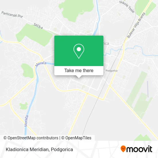 Kladionica Meridian map