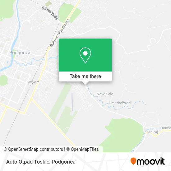Auto Otpad Toskic map