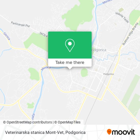 Veterinarska stanica Mont-Vet map