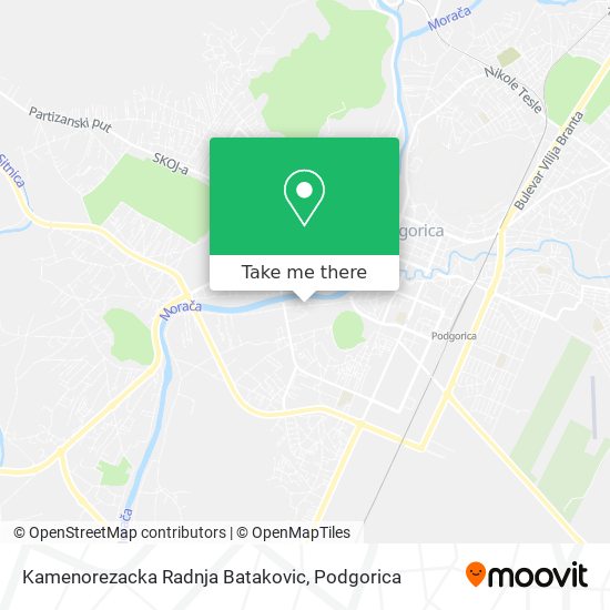 Kamenorezacka Radnja Batakovic map