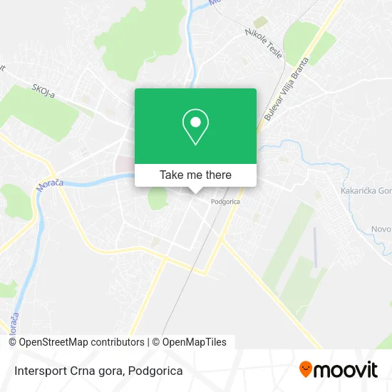 Intersport Crna gora map