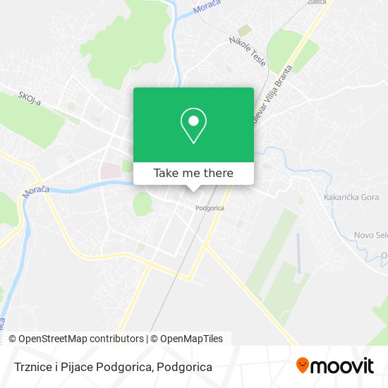 Trznice i Pijace Podgorica map
