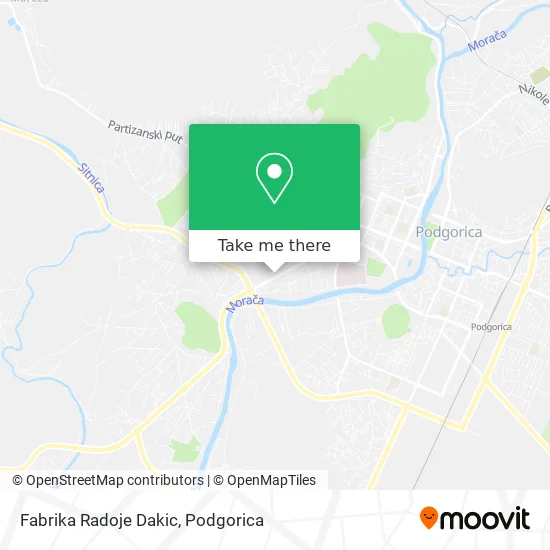 Fabrika Radoje Dakic map