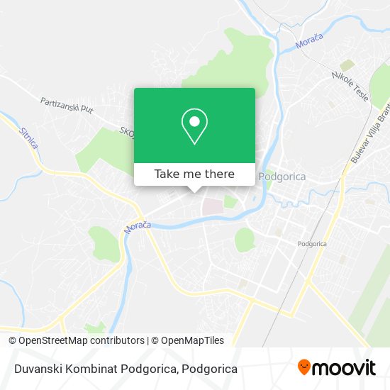 Duvanski Kombinat Podgorica map