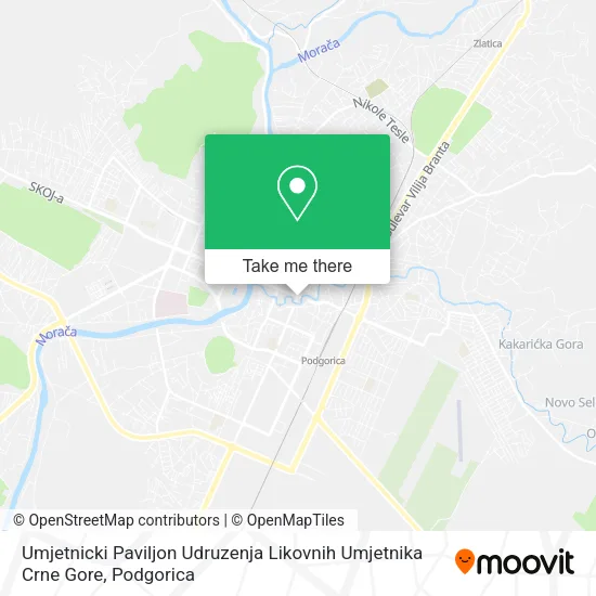 Umjetnicki Paviljon Udruzenja Likovnih Umjetnika Crne Gore map