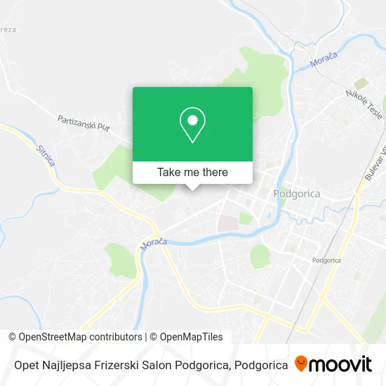 Opet Najljepsa Frizerski Salon Podgorica map