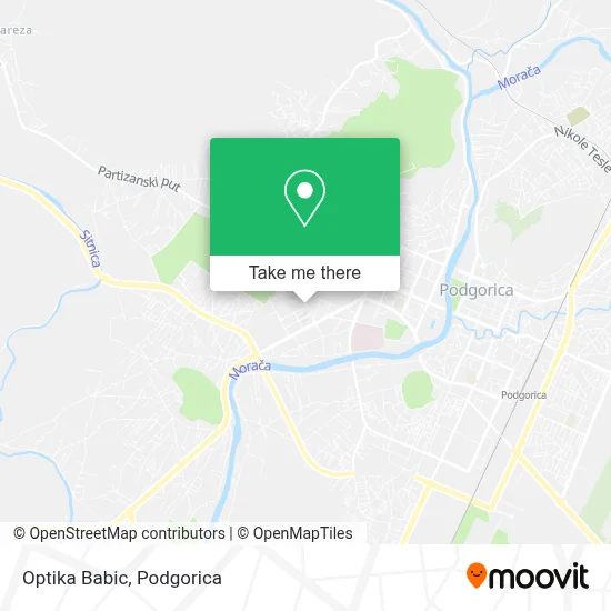 Optika Babic map