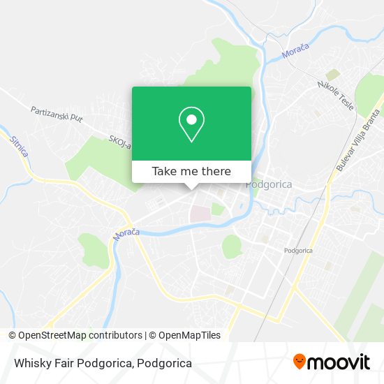 Whisky Fair Podgorica map