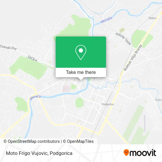 Karta Moto Frigo Vujovic