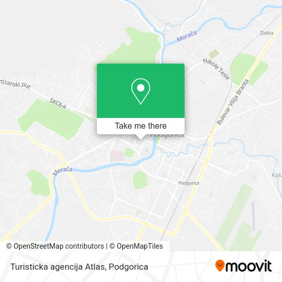 Turisticka agencija Atlas map