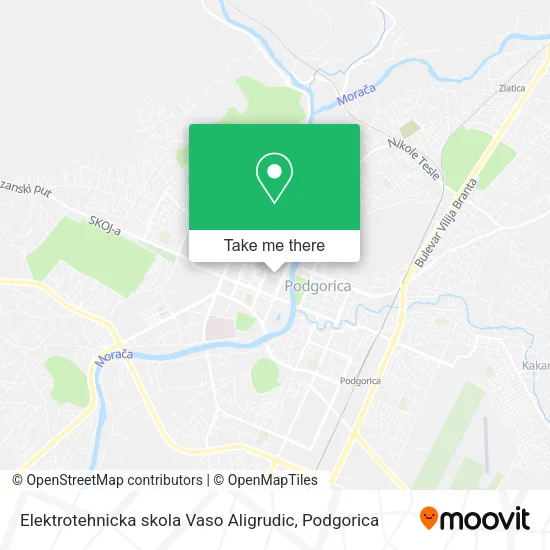 Elektrotehnicka skola Vaso Aligrudic map
