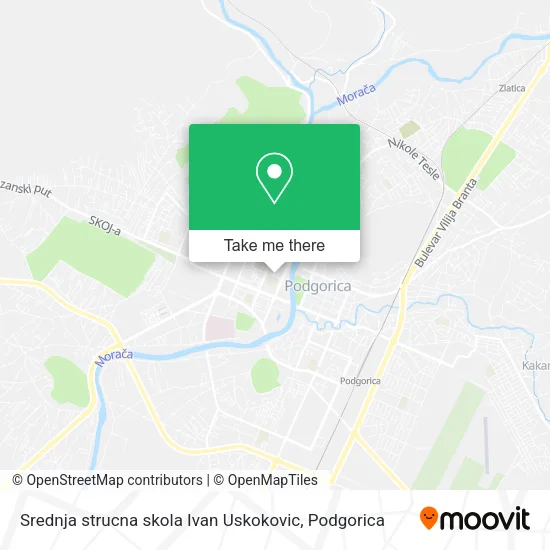 Srednja strucna skola Ivan Uskokovic map