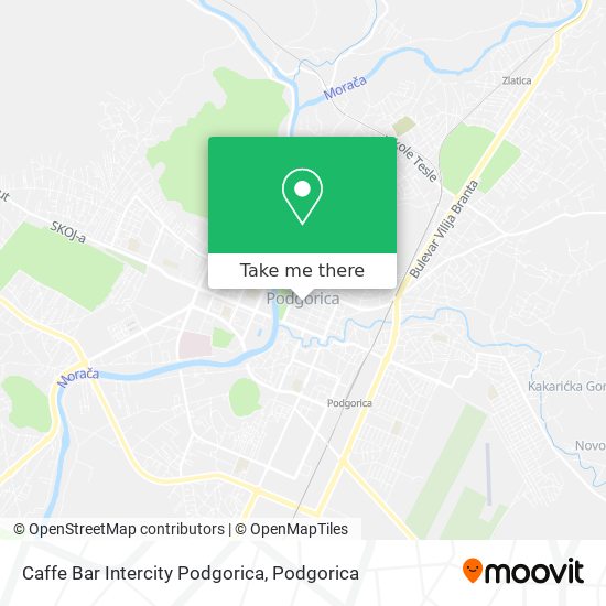 Caffe Bar Intercity Podgorica map