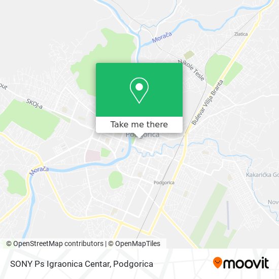 SONY Ps Igraonica Centar map