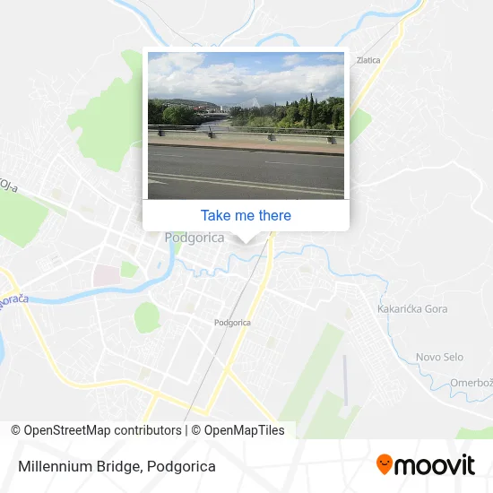 Millennium Bridge map