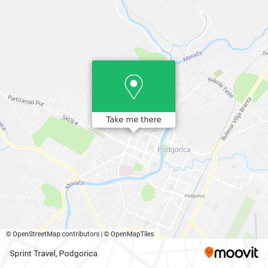 Sprint Travel map