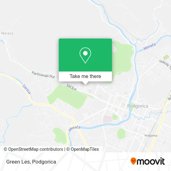 Green Les map