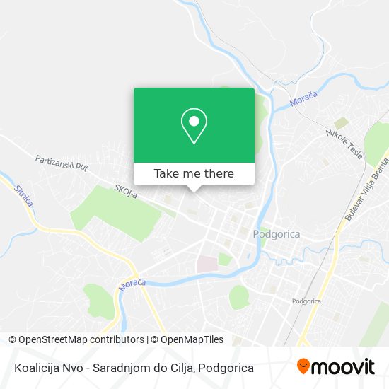 Koalicija Nvo - Saradnjom do Cilja map
