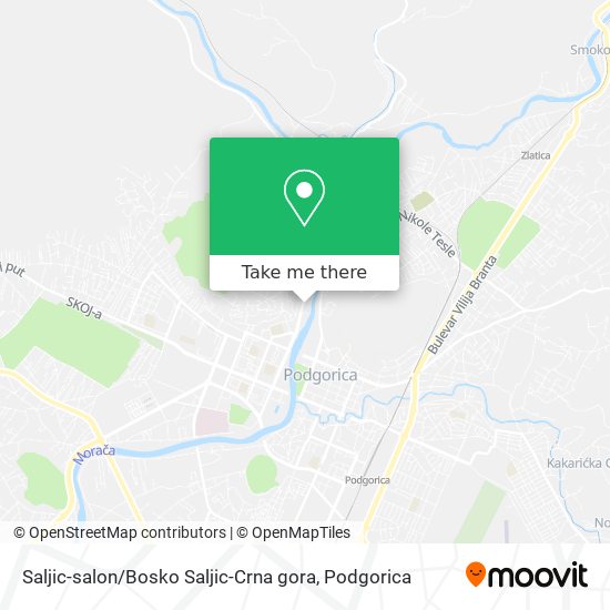 Saljic-salon / Bosko Saljic-Crna gora map