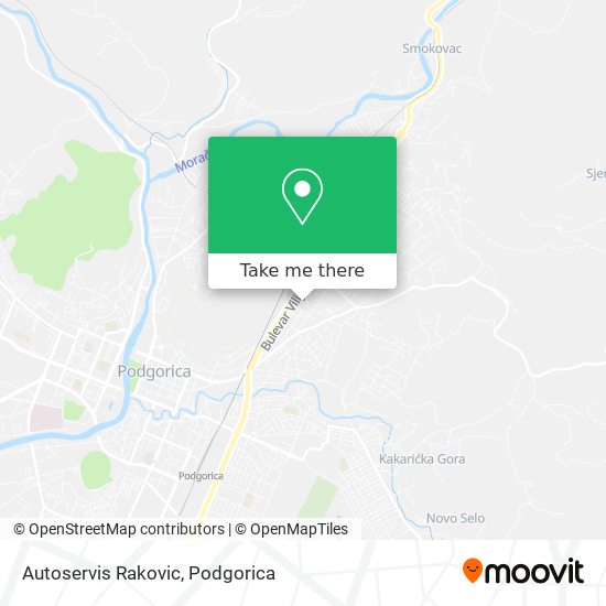 Autoservis Rakovic map
