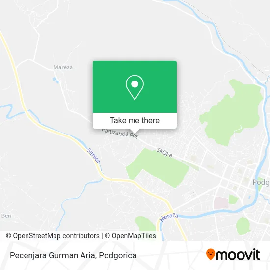 Pecenjara Gurman Aria map