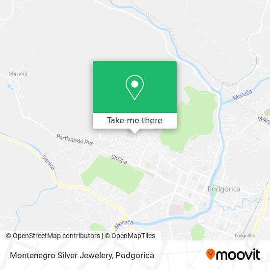 Montenegro Silver Jewelery map