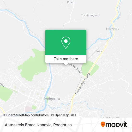 Autoservis Braca Ivanovic map