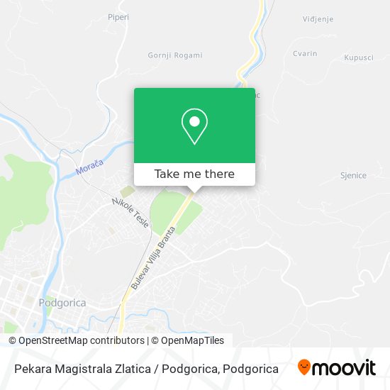 Pekara Magistrala Zlatica / Podgorica map