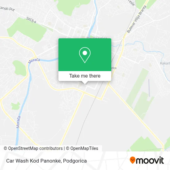 Car Wash Kod Panonke map