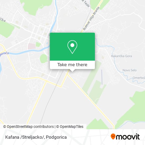 Kafana /Streljacko/ map