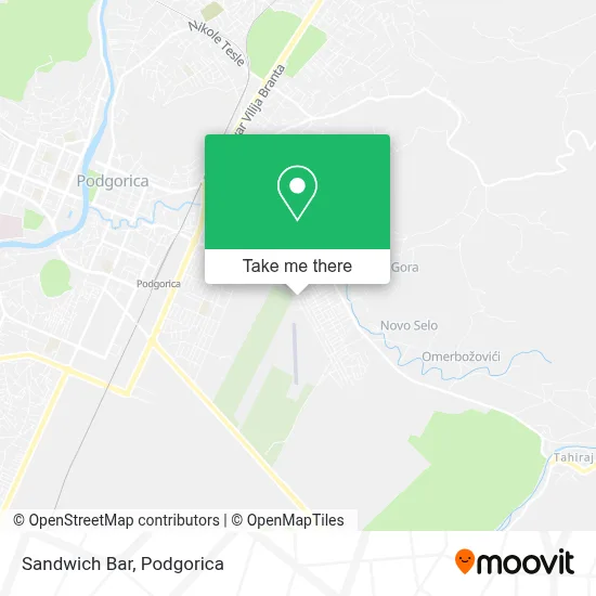 Sandwich Bar map
