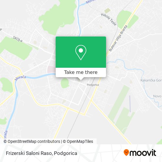Frizerski Saloni Raso map