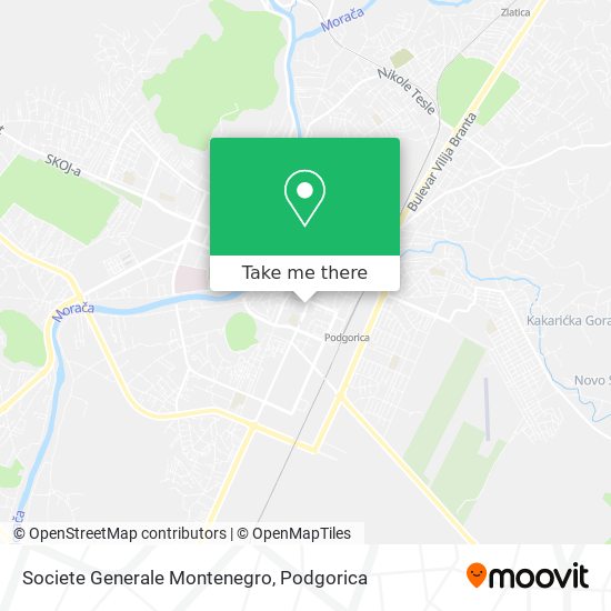 Societe Generale Montenegro map